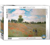 Papavero Campo Claude Monet 1000 Pezzi Puzzle Da Eurographics 680mm x 480mm