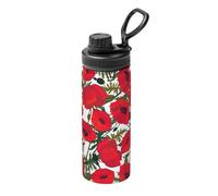 Papavero Fiore Modello Stampa 18oz Sport Bollitore Isolato Tazza Bere In Acciaio Inox Tazza Portatile per Palestra