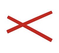 PapaViva Calzini di ricambio per Oakley Wheel House OO9469/Wheel House RX OX8166, Rosso, Taglia unica