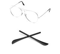 PapaViva Cuscinetti auricolari di ricambio per Ray-Ban RB3025 RB3026 RB3044 RB3362 RB3029 RB3136 RB8052 RB8054 RB3362, Grigio, Taglia unica