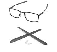 PapaViva Kit di ricambio in gomma con naselli e gommini per Oakley Socket 5.0 OX3217/Socket 5.5 OX3218, lunghezza 136 mm, colore: grigio