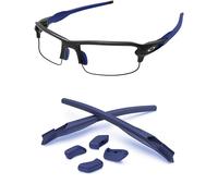 PapaViva Kit di ricambio in gomma naselli e cuscinetti auricolari per occhiali da sole Oakley Flak 2.0 OO9295/Flak 2.0 XL OO9188, blu navy, XL