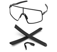 PapaViva Kit di ricambio in gomma per naso e gommini per Oakley Sutro TI OO6013, Nero , Black