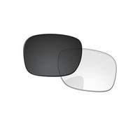 PapaViva Lenti di ricambio compatibili con occhiali da sole Oakley Fives Squared Asian Fit OO9214, Eclipse Grigio Fotocromatico, Fives Squared Asian Fit OO9214