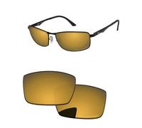 PapaViva Lenti di ricambio compatibili con occhiali da sole Ray-Ban RB3498 da 61 mm, Bronzo e oro., RB3498 61mm