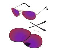 PapaViva Lenti di ricambio compatibili con occhiali da sole Ray-Ban RB3562 da 59 mm, Sole di mezzanotte, RB3562 59mm