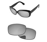 PapaViva Lenti di ricambio compatibili con occhiali da sole Ray-Ban RB4101 da 58 mm, Argento cromato., RB4101 58mm