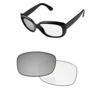 PapaViva Lenti di ricambio compatibili con occhiali da sole Ray-Ban RB4101 da 58 mm, Eclipse Silver Shield Fotocromatico, RB4101 58mm