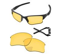 PapaViva Lenti di ricambio e kit di gomma per Oakley Half Jacket 2.0 XL OO9154 62 mm, Hd Giallo, Half Jacket 2.0 XL