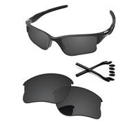 PapaViva Lenti di ricambio e kit di gomma per Oakley Half Jacket 2.0 XL OO9154 62 mm, Nero tinta unita, Half Jacket 2.0 XL