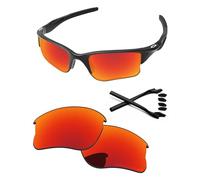 PapaViva Lenti di ricambio e kit di gomma per Oakley Half Jacket 2.0 XL OO9154 62 mm, Rosso fuoco, Half Jacket 2.0 XL