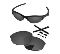 PapaViva Lenti di ricambio e kit di gomma per occhiali da sole Oakley Half Jacket, Nero grigio, Half Jacket