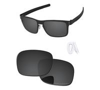 PapaViva Lenti di ricambio e naselli per Oakley Holbrook Metal OO4123, Nero grigio, Holbrook Metal