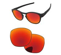 PapaViva Lenti di ricambio per Oakley Latch OO9265 53mm Occhiali da sole Fire Red Pro+ Anti-Reflective Polarized