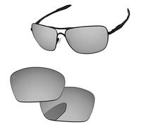 PapaViva - Lenti di ricambio per Oakley Plaintiff Squared OO4063, Pro+ Chrome Silver Polarizzato - Anti-sale, Taglia unica