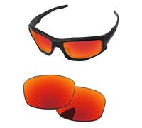 PapaViva Lenti di ricambio per Oakley Si Ballistic Shocktube OO9329, Rosso fuoco, Si Ballistic Shocktube