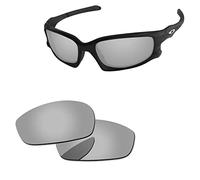 PapaViva Lenti di ricambio per Oakley Split Jacket OO9099, Argento cromato - Non polarizzato, Taglia unica