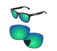 PapaViva Lenti di ricambio per occhiali da sole Oakley Frogskins OO9013 55 mm verde smeraldo polarizzate