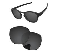 PapaViva Lenti di ricambio per occhiali da sole Oakley Latch OO9265, 53 mm, polarizzate, colore: nero