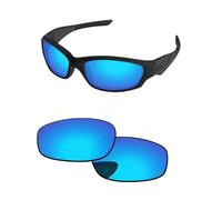 PapaViva Lenti di ricambio per occhiali da sole Oakley Straight Jacket 2007, blu ghiaccio, non polarizzate