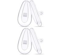 PapaViva Naso di ricambio per Oakley Tincup OX3184/Tincup Carbon OX5094/Tincup 0.5 Ti OX5099, Trasparente: confezione da 2 paia, Taglia unica