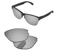 PapaViva Ricambio per lenti Oakley Frogskin Lite OO9374, Pro+ Chrome Silver Polarizzato - Anti-sale, Taglia unica