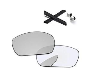 PapaViva Sostituzione lenti & Kit gomma per Oakley Jawbone/Racing Jacket, Pro+ Eclipse Fotocromatica, Taglia unica