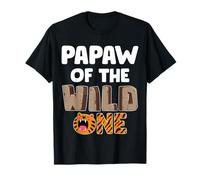 Papaw of The Wild One Zoo - Festa di Compleanno a Tema 1° Compleanno Maglietta