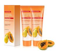 Papaya Essence Gel Esfoliante Illuminante, Detergente Esfoliante, Scrub alla Papaya, Idratante e Levigante Viso e Corpo, Gel Detergente Esfoliante, Pelle Idratante in Profondità