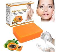 Papaya Kojic Acid Soap,Kojic Acid Soap,Papaya Soap,Papaya Kojic Soap,Skin Brightening Soap with Papaya Extract,Soap Bar for Face & Body,Natural Body Solid Soap Bar for Reduce Acne & Scar (2pcs)