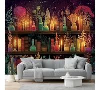Papel pintado Carta da parati fotografica Porta erbe magiche fantasy Moderne Decorazione Soggiorno Camera De Letto Sala Ufficio 250 x 175 cm corridoio decorazioni pareti Colori caldi e colorati