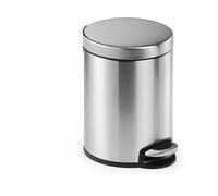 Papellera Durable 340023 5 L Rotonda Inox con Pedale