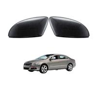 PAPEP Cappuccio Specchietto Retrovisore per VW CC 2012-2016 Carbon Fiber Texture - Calotte Copri Specchietto Laterali Sostituzione Coppia ABS
