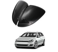 PAPEP Cappuccio Specchietto Retrovisore per VW Golf Variant 2014-2017 Glossy Black - Calotte Copri Specchietto Laterali Sostituzione Coppia ABS