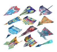 Paper Airplane Book, Airplane Toys with 12 Patterns, Paper Craft Kit