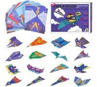 Paper Airplane Book DIY Istruzioni Multiple Folding Educational Activity for Kids Adults Multicolour Group Game 48 Fogli 11 Inch