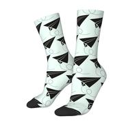 Paper Airplane Silhouette Unisex Work Socks Morbido Calze Running Classiche Calze Trekking Per Ciclismo Tennis Basket