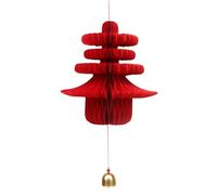 Paper Bell - New Year Decoration | Chinese New Year Decoration | Year of The Snake Spring Characters Paper Bell, Multi-Functional Decorating Supplies, Paper Craft for Chinese New Year Celebrations