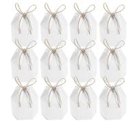 Paper Candy Boxes Mongolian Yurt Candy Box for Storage Use 50Pcs White