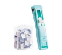 Paper Clamp Dispenser, Metal Push Clip, Compact Holder for Sheets, Quick Release Feature, Classroom Office Supplies, Home Dorm Solution for College Apartment Organization