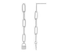 Paper Clip Catena Stud Orecchini per Le Donne Piercing Orecchini Gioielli, LYLSSSDH, di E4