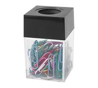 Paper Clip Dispenser - Magnetic Storage Box Desktop Organizer, Trasparente Acrilico Holder Case, Compact Office Accessory | Easy Access Desk Supply Management For Workplace Home Study Classroom