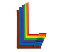 Paper Craft Alignment Guides - 7-Piece Spacing Tool with Storage Box