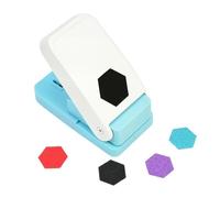 Paper Craft Punch - Hexagon Shape Lever Cutter, Easy Press Embossing Tool, | Paper Hole Puncher for Kindergarten Greeting Cards Classroom Holiday Party Home Teacher Kids