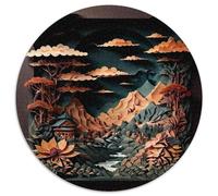 Paper Cuttings Art 1000 Pieces Jigsaws Stress Reliever Difficult Challenge for Adults Kids Unique Challenge Game Artwork Jigsaw Puzzles Home Decor Gifts And Gifts 1000pcs (67.5x67.5cm)