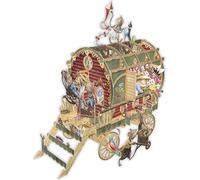 Paper D'Art 3D042 - Biglietto pop-up 3D con roulotte del topo