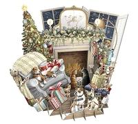 Paper D'Art Biglietto di Natale (biglietto 3D - Salottino) XTW030
