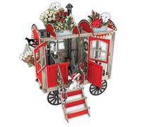 Paper D'Art Biglietto di Natale pop-up 3D con grande etichetta con messaggio