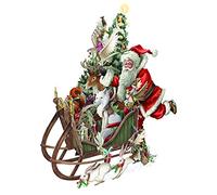 Paper D'Art Biglietto di Natale pop-up 3D, motivo: slitta del bosco di Babbo Natale