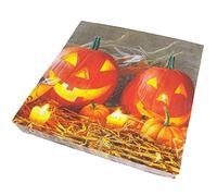 Paper Design - Tovaglioli per Halloween, autunno, zucca, 33 x 33 cm, colori assortiti